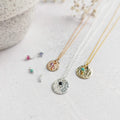 Single Charm only : for 14k Rose Gold-filled Birthstone Necklaces