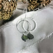 Green Tourmaline and Silver earrings