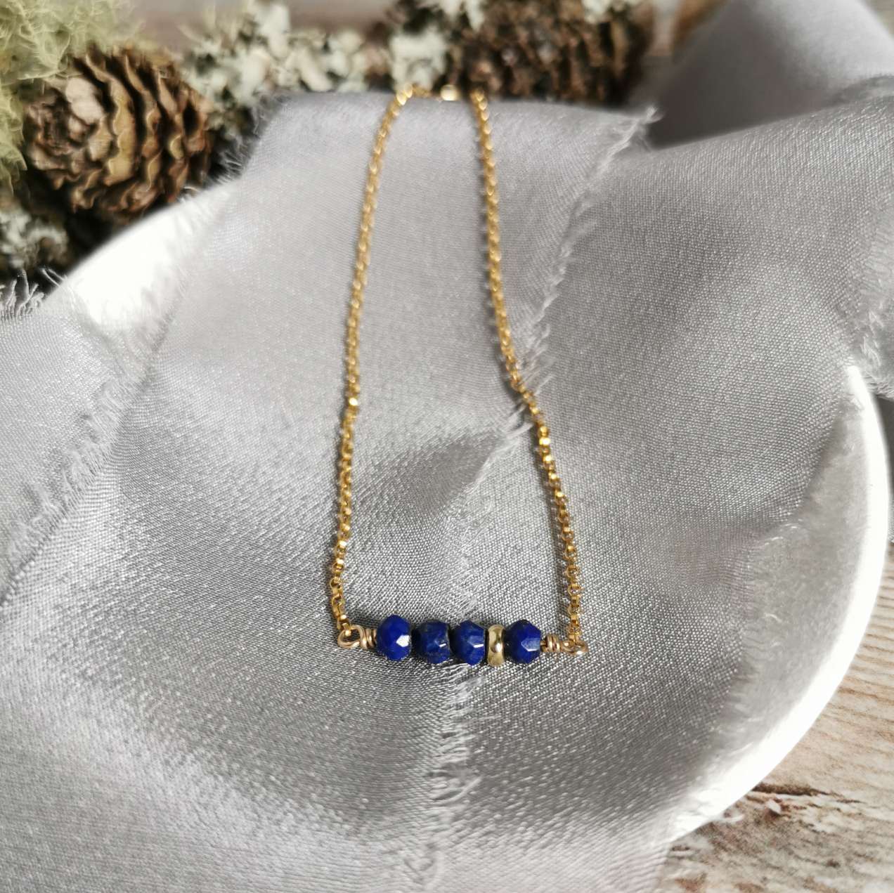 Lapis Lazuli and Gold bracelet