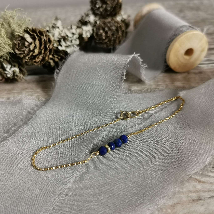 Lapis Lazuli and Gold bracelet