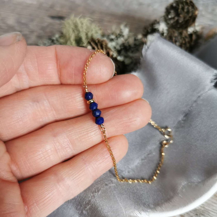 Lapis Lazuli and Gold bracelet