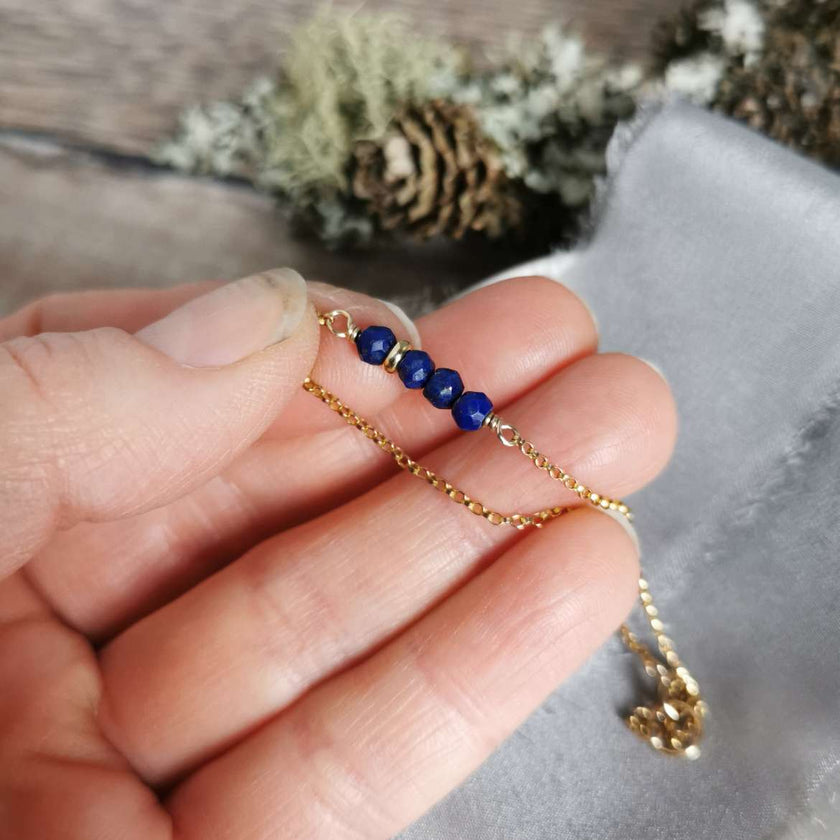 Lapis Lazuli and Gold bracelet