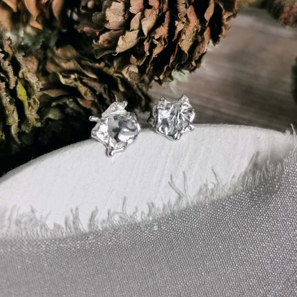Silver 'Splash' Studs - small