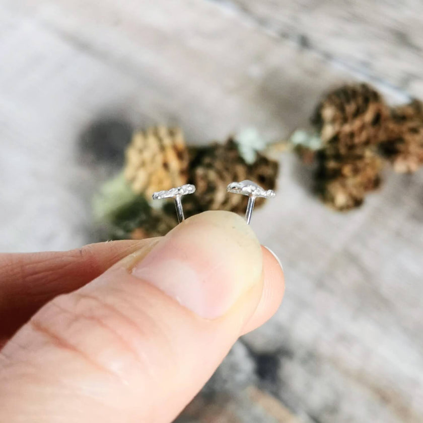 Silver 'Splash' Studs - small